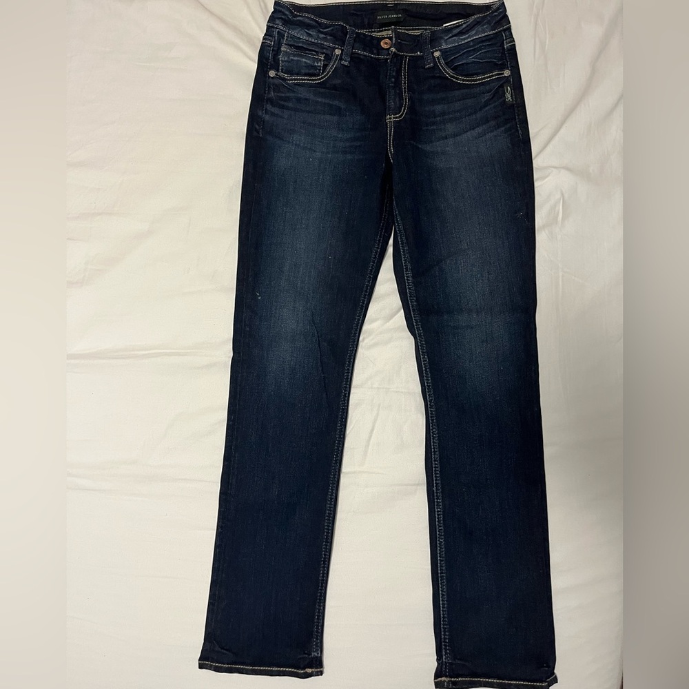 Silver Jeans Blue Straight Leg Denim